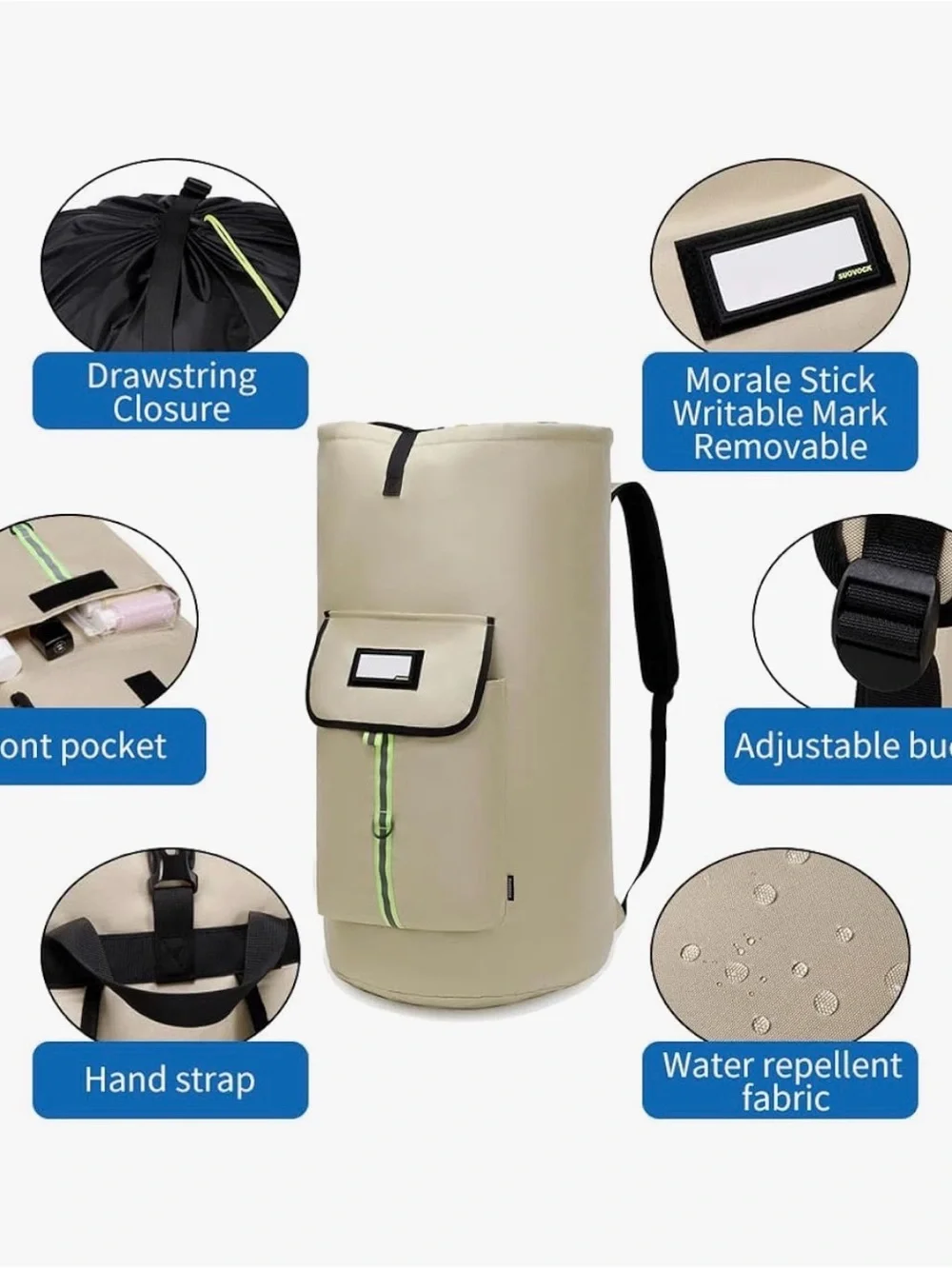 laundry bag backpack,extra-large heavy duty for college students,drawstring